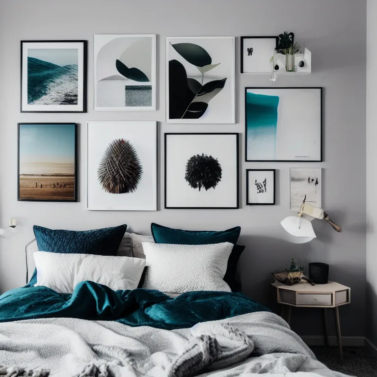 Gallery wall decor for bedroom