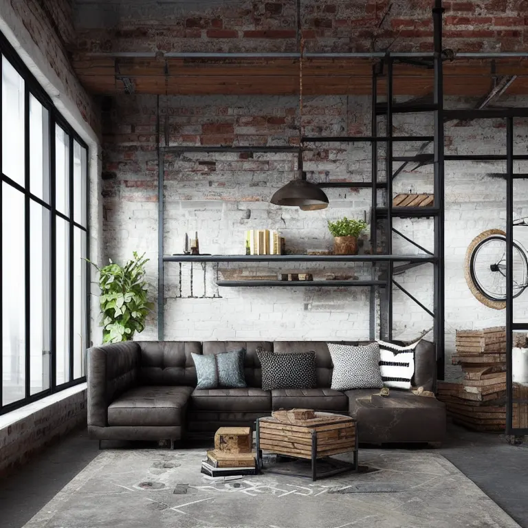 Industrial style is a great choice for individuals who appreciate the raw