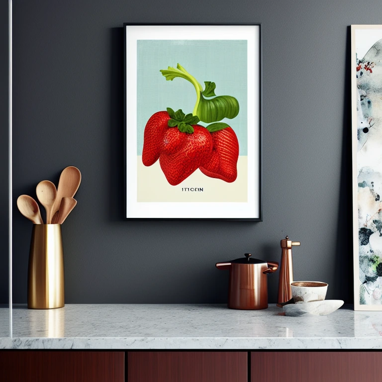 Kitchen-themed artwork