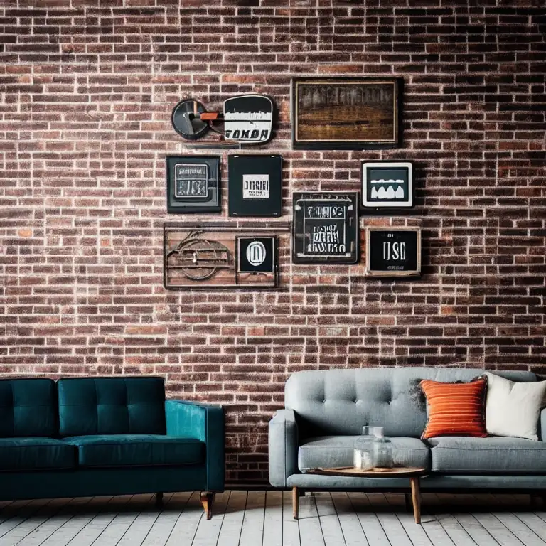 The industrial style wall decor