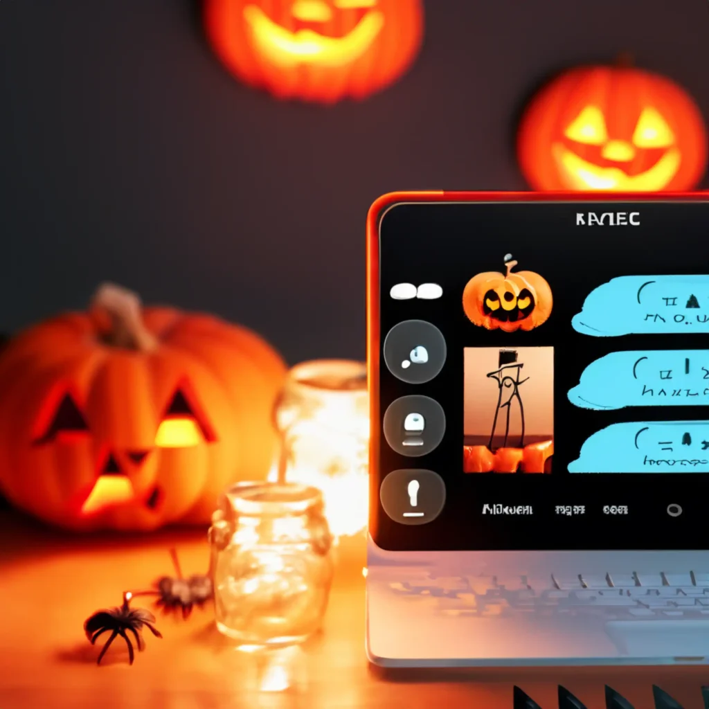Smart home Halloween setup with app-controlled lights