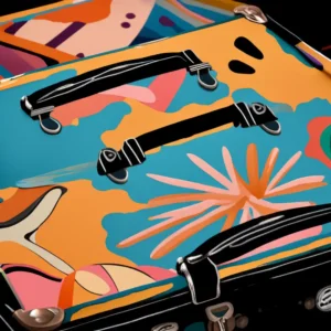 Abstract Patterns to luggage painting