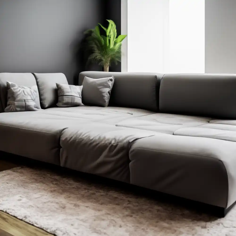 Sofa transforming into a bed showcasing functional furniture design