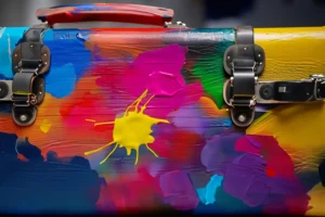 luggage painting ideas