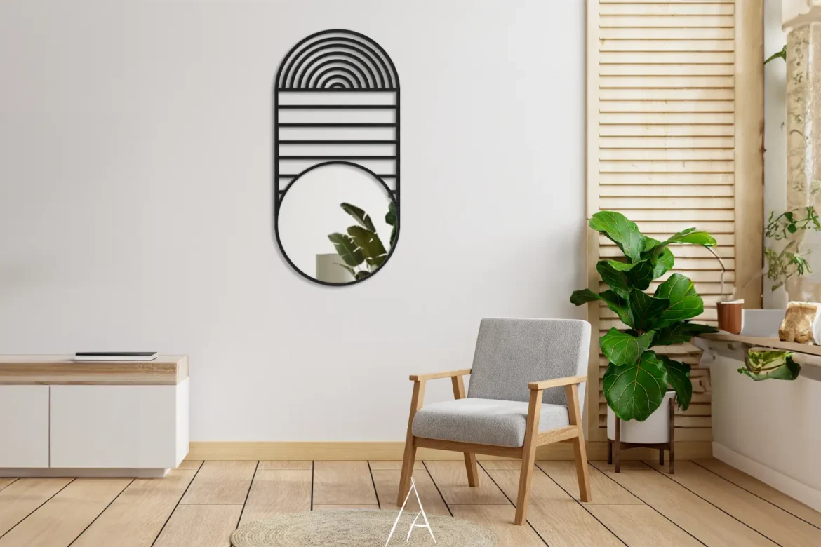 Mid Century Modern Round Wall Mirror Mid Century Modern Round Wall Mirror