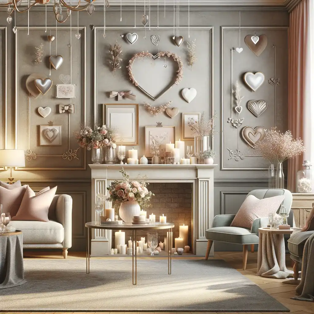 Elegant home decor with versatile Valentine's Day accents that enhance the space with a subtle touch of romance all year round.